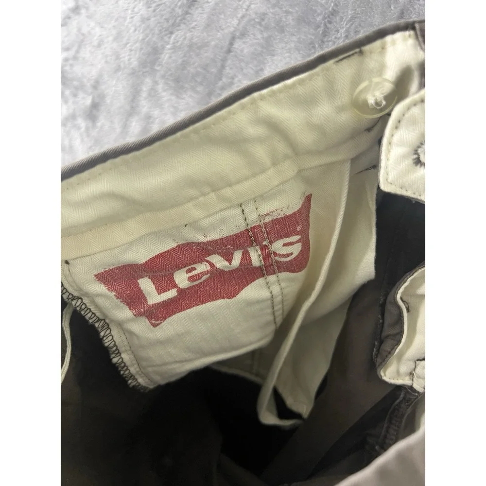 Levis 511 Slim Fit Chino Pants Mens 34x32 Brown Stretch Twill 5 Pocket Casual